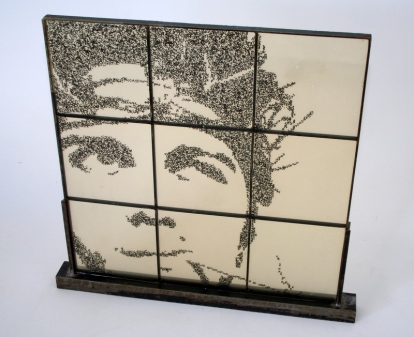 BALAZO – 2006 BALAZO – 2006 - Welded steel fame with lead buckshot in resin – 30” x 30” x 1¼“