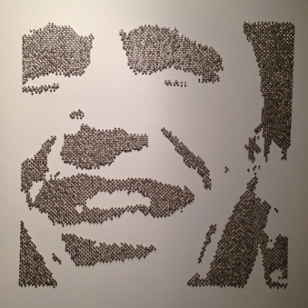 MAK SWIM 2 - 2013 MAK SWIM 2 - 2013 metal hearts and stainless steel nails on white lacquered board - 40” x 40” - US$5300